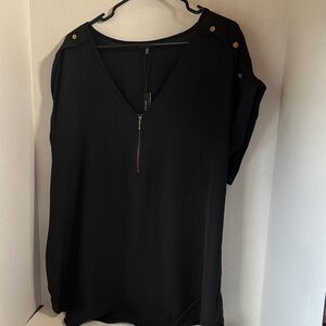 New glory black short sleeve top size 2x